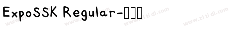 ExpoSSK Regular字体转换